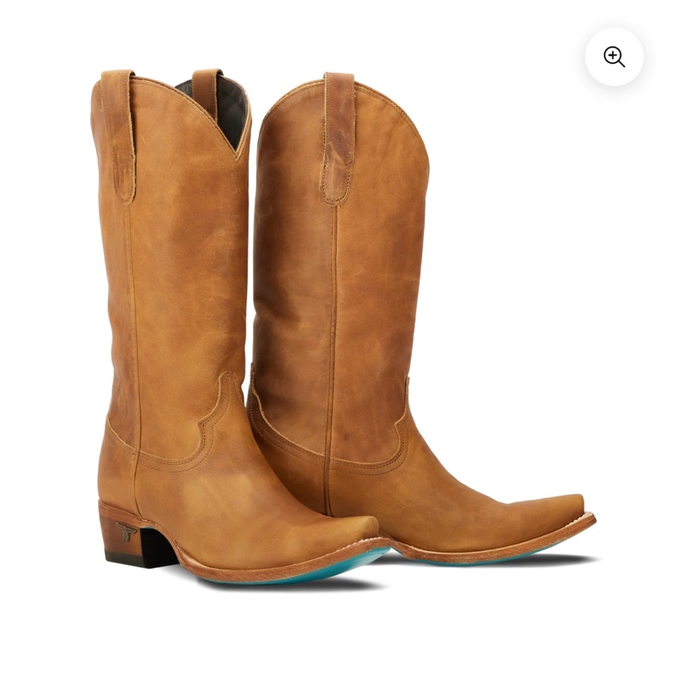 Lane Boots—Classic Tan Heeled Cowboy Boots BNIB